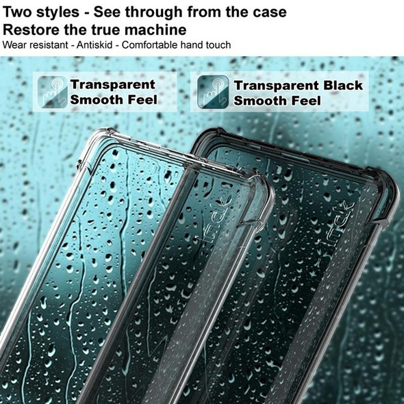 Huawei Mate 50 Pro imak Shockproof Airbag TPU Phone Case(Transparent Black) - Open Box (Grade A)