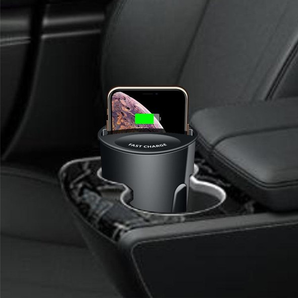 Car Cup 4 In 1 Wireless Charger Support 15W/10W/7.5W/5W Wireless Charging(X13 ) - Open Box (Grade A)