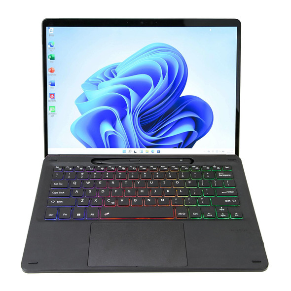 Microsoft Surface Pro 8/Pro X KF17S Tri-color Backlit Touch Bluetooth Keyboard - Open Box (Grade A)