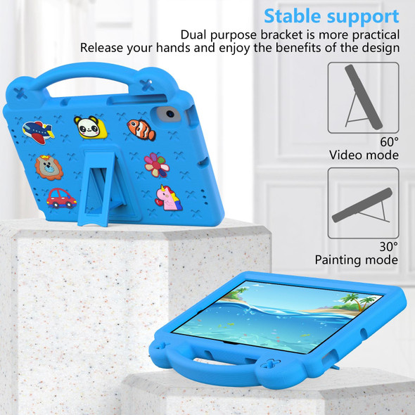 Samsung Galaxy Tab A8 10.5 2021 / Lenovo Tab M10 Plus 3rd Gen TB125FU 2022 / Huawei MatePad Pro (2021/2019) / Nokia T20 10.36 2021 Handle Kickstand Children EVA Shockproof Tablet Case(Sky Blue) - Open Box (Grade A)