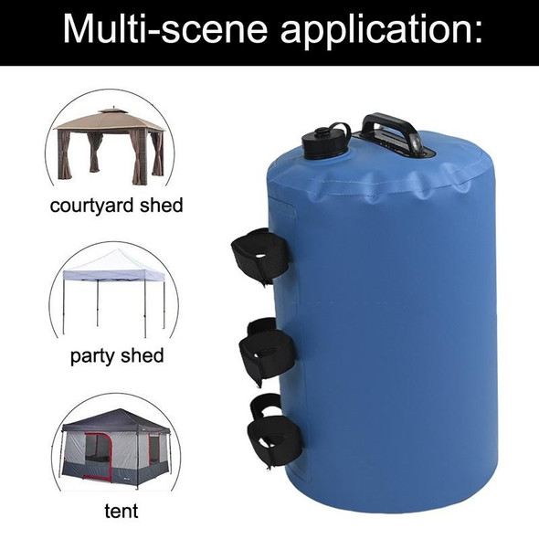 Water And Sand Multi-Function Tent Windproof Fixed Water Bag, Size: 24x45cm(Black) - Open Box (Grade A)