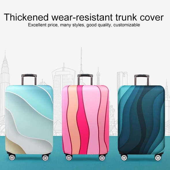 Travel Abrasion-resistant Elastic Luggage Protective Cover Suitcase Dust Covers, Size:22-24 inch(Pink Ripple) - Open Box (Grade A)