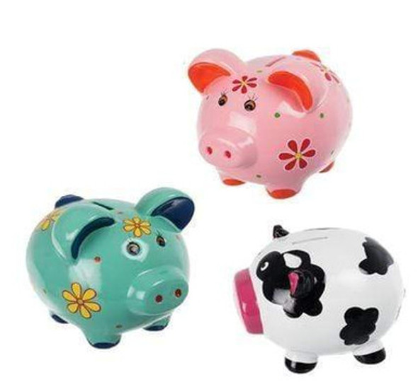 Ceramic Piggy Bank - Open Box (Grade B)