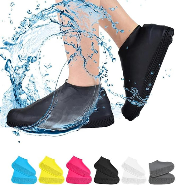 Set of 2 Reusable Waterproof Shoe Covers - All Sizes & Colours