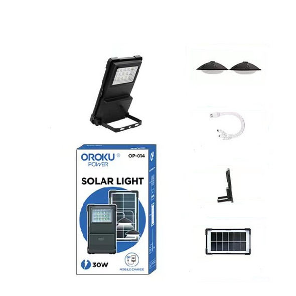 Solar Emergency Light With Two LED Bulbs