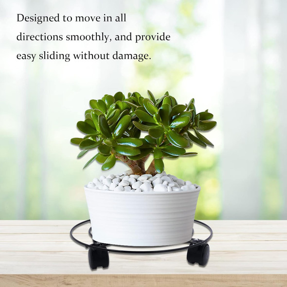 30cm Plant Mover on Wheels - Heavy Duty Garden Pot Stand