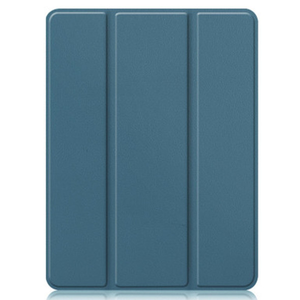 Horizontal Flip Honeycomb TPU + PU Leather Tablet Case with Three-folding Holder & Sleep / Wake-up Function & Pen Slot - iPad Pro 12.9 (2021)(Dark Green) - Open Box (Grade A)