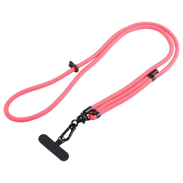 7mm Adjustable Crossbody Mobile Phone Anti-Lost Lanyard with Clip(Pink)