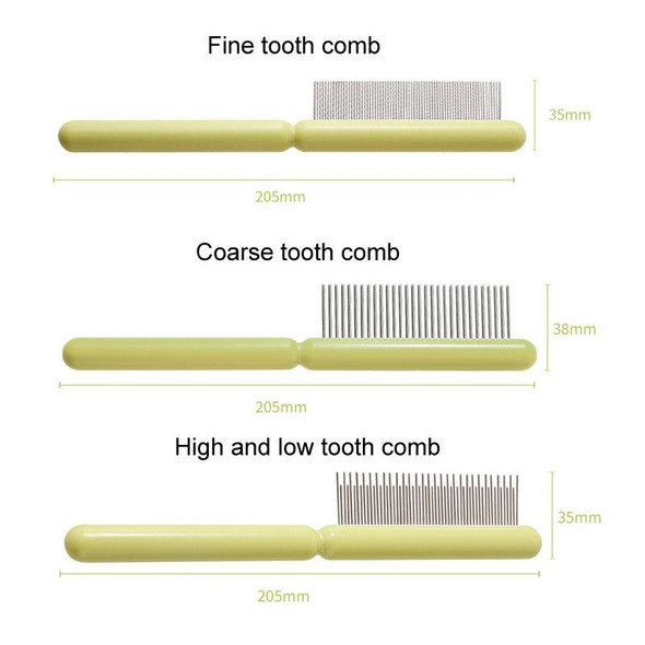 Cats And Dogs Long Hair Knotting Brush Pets Stainless Steel Detangling Comb, Size: Coarse Teeth(Orange)