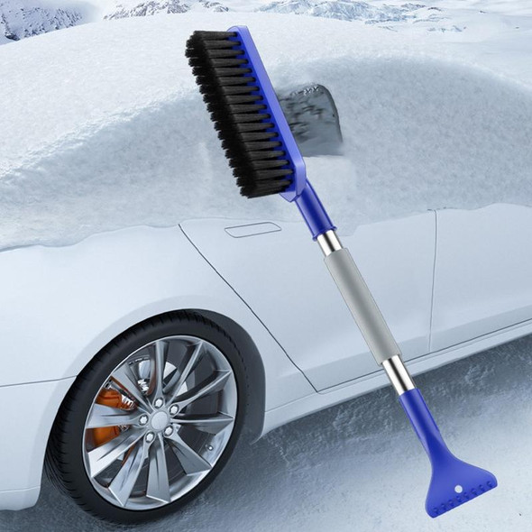 2 In 1 Car Snow Shovel Snow Blowing Brush Car Winter Snow Clearing Tools(Blue)