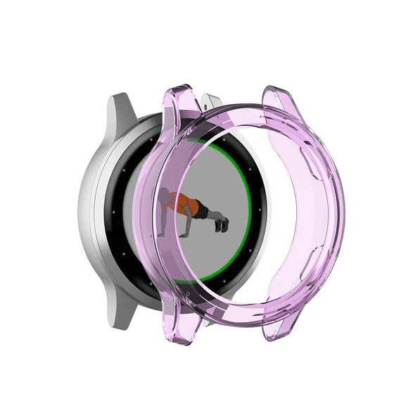 Garmin Vivoactive 4S TPU Protective Shell(Transparent Purple)