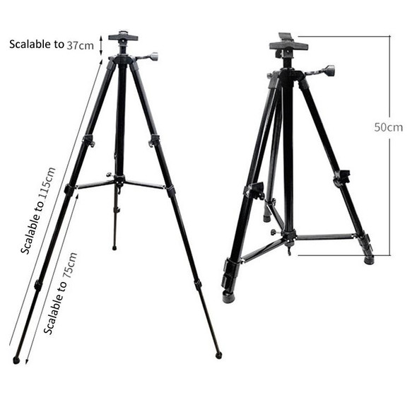 50-150cm Adjustable Height Metal Tripod Art Easel Painting Folding Floor Stand