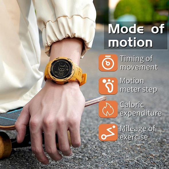 SANDA 2145 Calorie Pedometer Alarm Clock Waterproof Multifunctional Hiking Sports Shockproof Smart Watch(Black)