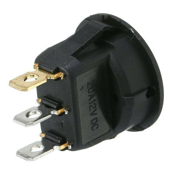 2pcs KCD1-102N Round 3Pin Rocker Switch LED Light 12V Car Modification Reverse Sensor Switch