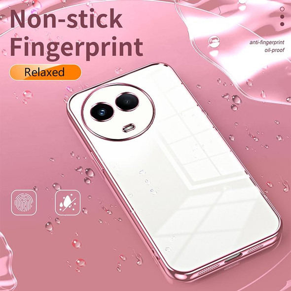 For Realme 11 / Narzo 60 Transparent Plating Fine Hole Phone Case(Transparent)