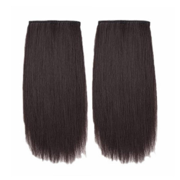 2pcs /Pack Invisible Pad Hair Roots Both Sides Puffy Wig Piece Faux Hair Extension Pad Hair Piece, Color: 20cm Natural Black