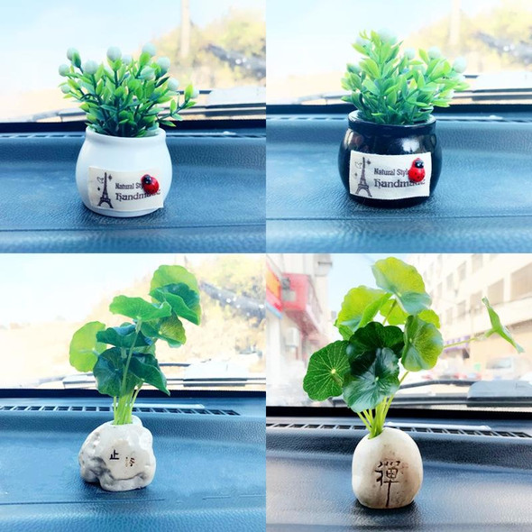 Mini Car Potted Ornaments Decoration Simulated Flower Pots, Style: Stop Talking Jar