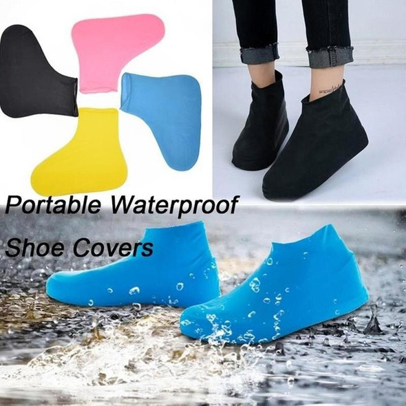 Waterproof Silicone Shoe Cover Large-White