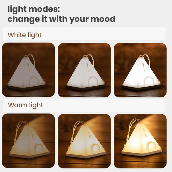 ZAY-L05 Tent-Shape USB Charging Timer Night Light Wild Camping Atmosphere Light(Green)