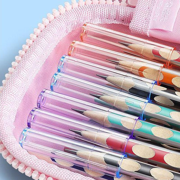 20pcs /Bag Transparent Pen Caps Pencil Sleeves Protective Pencil Tip Cap(Color Mixed)