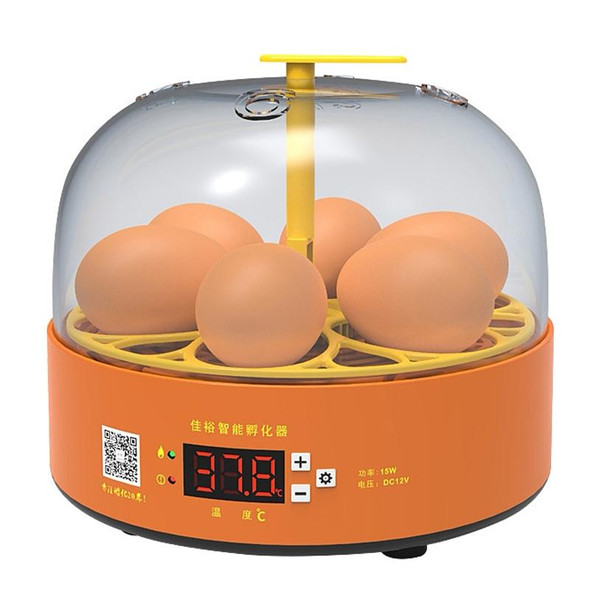 6-Eggs Small Household Experimental Children Smart Chicken Incubators, Spec: Dual-electric Automatic US Plug