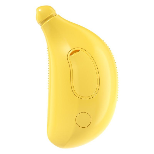 Banana Shape Pet Spray Massage Comb Electrical Cleaning Brush Hair Removal Comb For Dogs And Cats(Yellow)