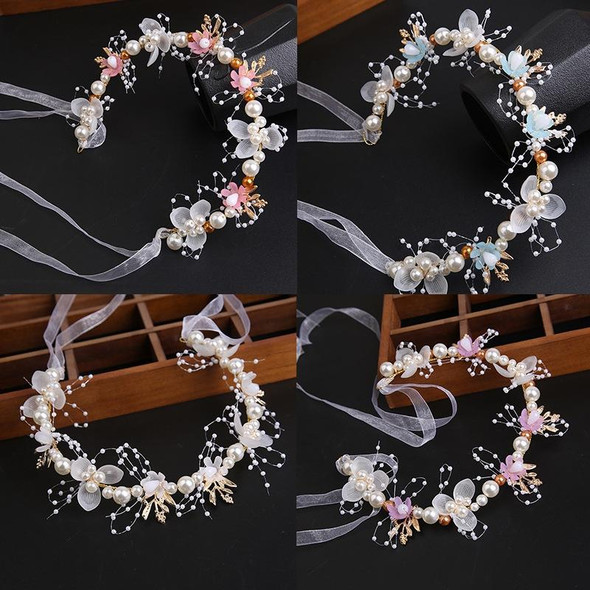 Forest Flower Wreath Hair Bands Birthday Girl Performance Accessories(White)