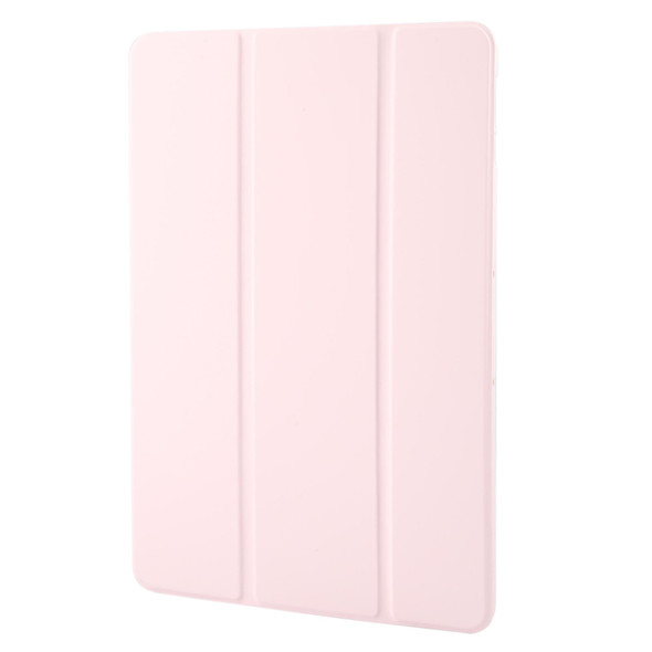 For Honor Pad 9 Tri-fold Silicone Leather Tablet Case(Pink)
