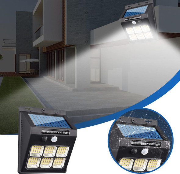 Energy-Efficient Solar Wall Light with 3 Lighting Modes