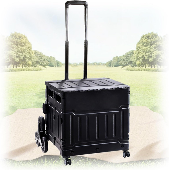 50L Foldable Trolley With Wheels