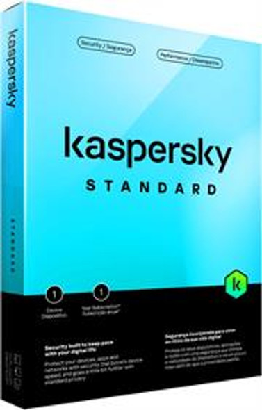 Kaspersky Standard Internet Security Software - 1 device, 1 Year Subscription, No Media, Retail Packaging, No Warranty on Software