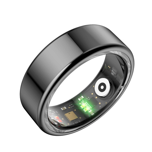 R02 SIZE 8 Smart Ring, Support Heart Rate / Blood Oxygen / Sleep Monitoring / Multiple Sports Modes(Black)