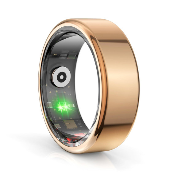 R02 SIZE 9 Smart Ring, Support Heart Rate / Blood Oxygen / Sleep Monitoring / Multiple Sports Modes(Gold)