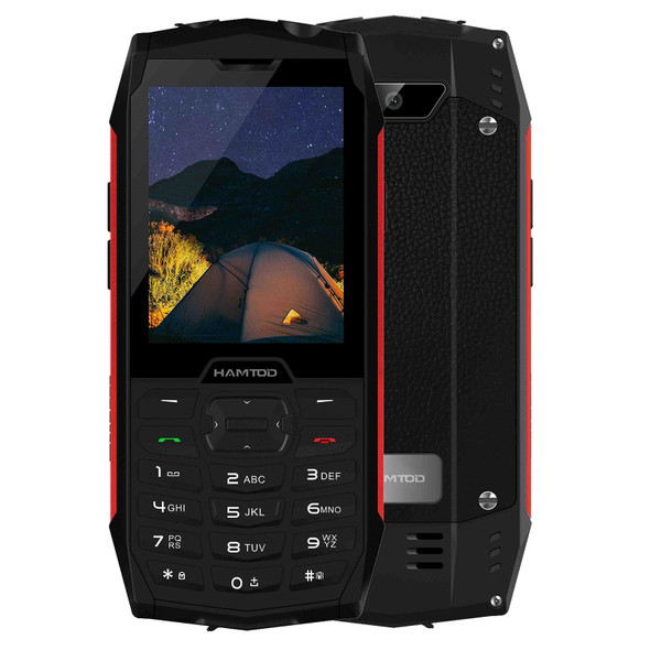 HAMTOD H3 Rugged Phone, US Version, 2.8 inch T107 ARM CortexTM A7 Quad-core 1.0GHz, Network: 4G, VoLTE, BT, SOS(Red)