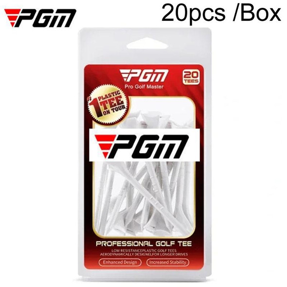 20pcs /Box PGM QT031 83mm Golf Ball Tee 10 Degree Angled Ball Spike Aiming Arrow