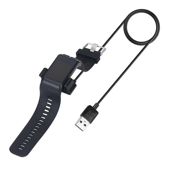 Charger Cable Replacement Charger Stand for Garmin Vivoactive HR Smart Watch, Cable Length: 1.2m(Black)