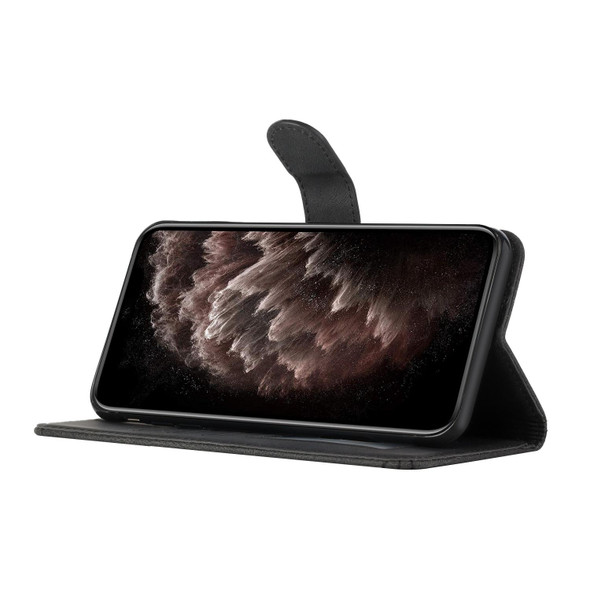 For Tecno Camon 20/20 Pro 4G Cubic Skin Feel Flip Leather Phone Case(Black)