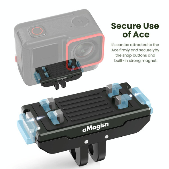 For Insta360 Ace / Ace Pro aMagisn Metal Magnetic Quick Release Sports Camera Accessories