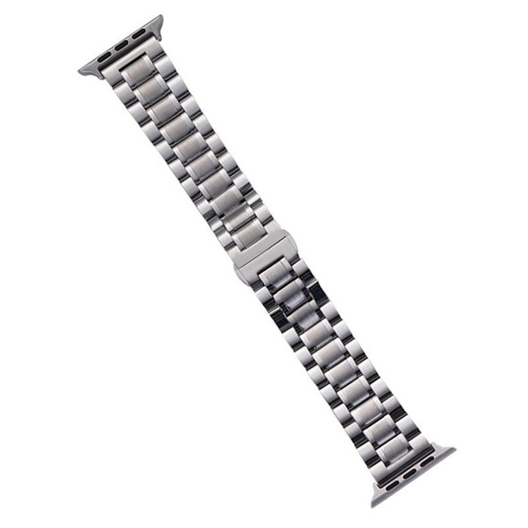 For Apple Watch 42mm Five-Beads Stainless Steel Watch Band(Silver)