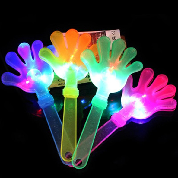 2pcs Luminous Clap Slap Palm Flash Cheering Event Props, Random Color Delivery, Size: 24cm