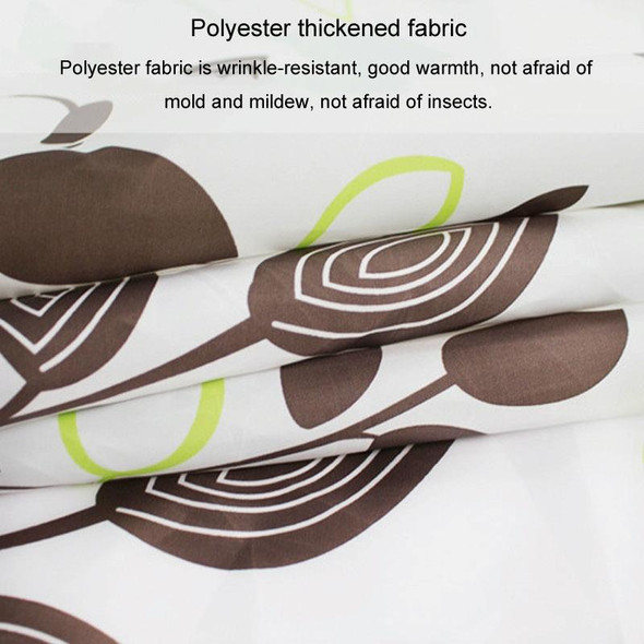 100x180cm Leaf Printed Waterproof Shower Curtain Thickened Polyester Bathroom Curtain Cloth