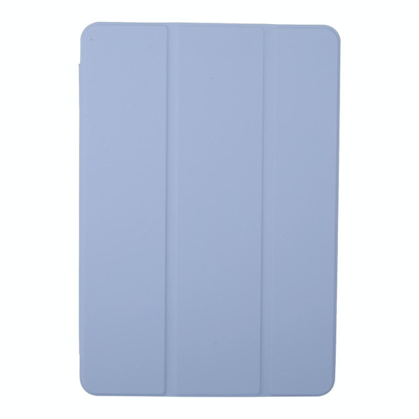 For Xiaomi Pad 6S Pro 12.4 Tri-fold Silicone Leather Tablet Case(Lavender)