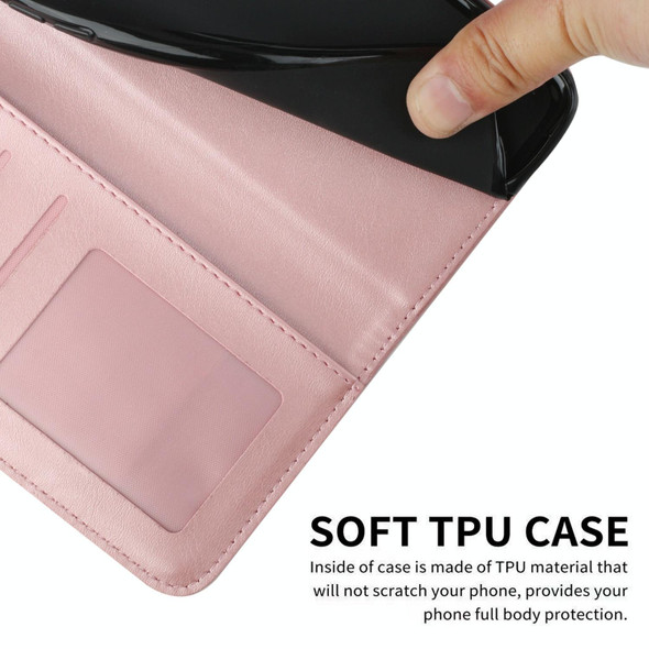 For vivo S18 / S18 Pro Stitching Calf Texture Buckle Leather Phone Case(Pink)