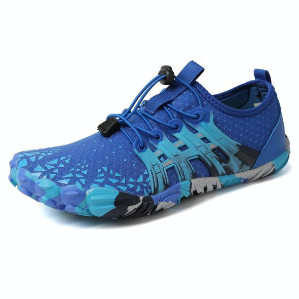 Couple Fitness Shoes Quick-drying Breathable Shock-absorbing Beach Sneakers, Size: 36(Royal Blue)