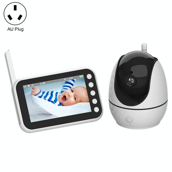 ABM200 Support Two-Way Voice Temperature Display 4.5-inch Video Baby Monitor Music Player(AU Plug)