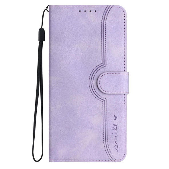 For Tecno Camon 20 Premier Heart Pattern Skin Feel Leather Phone Case(Purple)