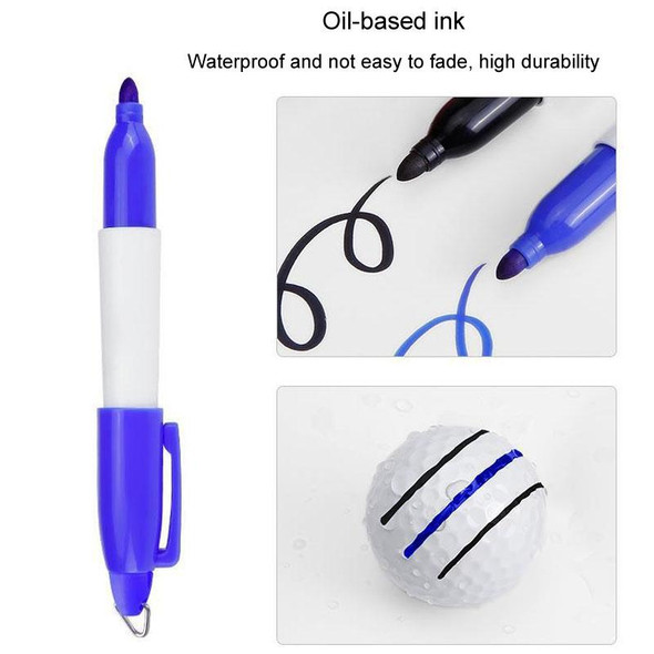 PGM HXQ010 Golf Ball Scriber 360 Degree Rotatable Draws Five Lines(With 2pcs Pen)