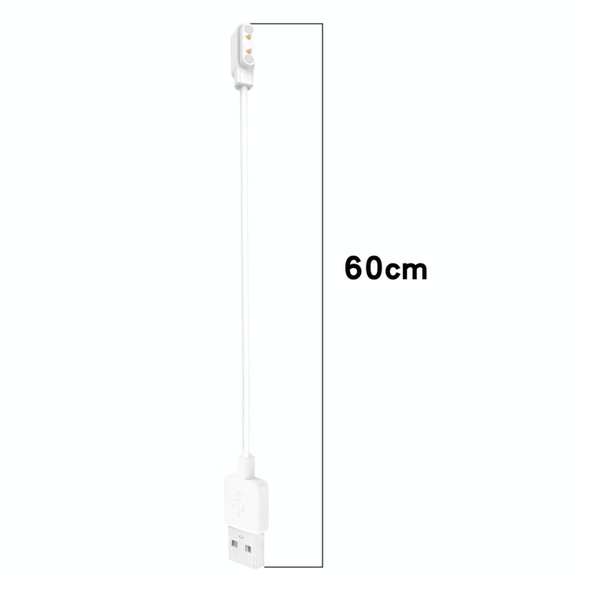 For Xiaomi HayLou Solar Plus LS16 Smart Watch Magnetic Charging Cable, Length: 60cm(White)