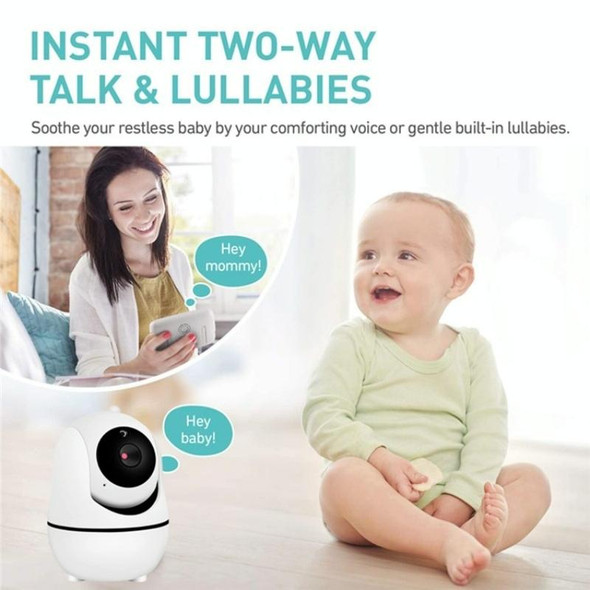 SM32PTA Two-Way Audio Night Vision Surveillance Camera 3.5 inch Baby Monitor(UK Plug)