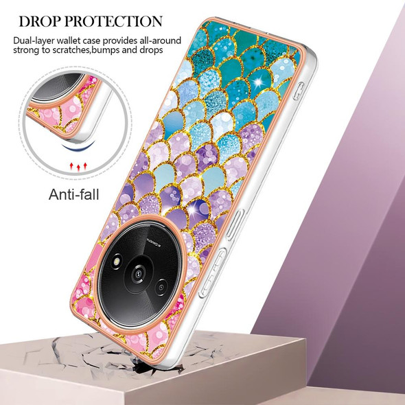 For Xiaomi Redmi A3 Electroplating IMD TPU Phone Case(Colorful Scales)